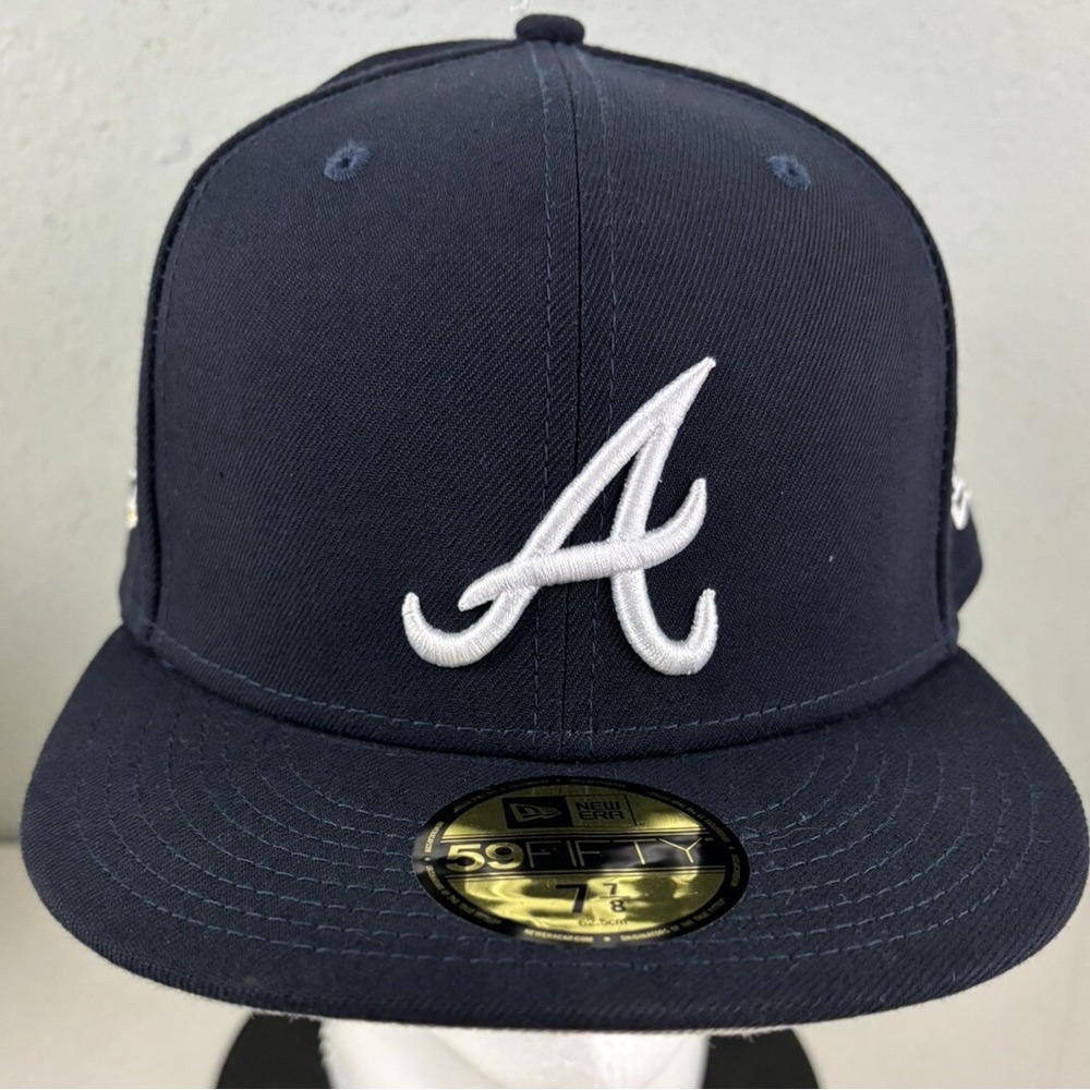 New Era 59FIFTY Atlanta Braves 1995 World Series Side Patch Fitted Hat 7 7/8
